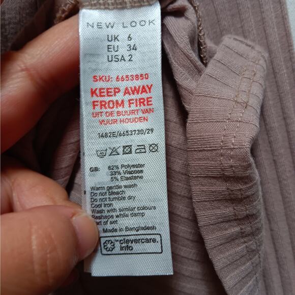 New‎ Look Women's Size 2 Small Top Shirt Long Sleeve - Picture 5 of 6